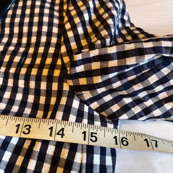 NWOT J.crew size 00 blue gingham blazer - Picture 6 of 10